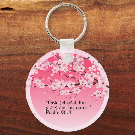 JW Gift Idee 2025 Jaar Tekst Sleutelhanger Psalm 9 (Achterkant)