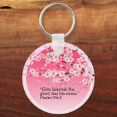 JW Gift Idee 2025 Jaar Tekst Sleutelhanger Psalm 9 (Voorkant)