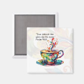 JW Gift Idee - 2025 Jaar Tekstmagneet Psalm 96:8 Magneet (Voorkant / Achterkant)