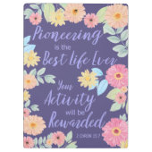 JW Gift Pioneering is het beste leven ooit Klembord (Achterkant)