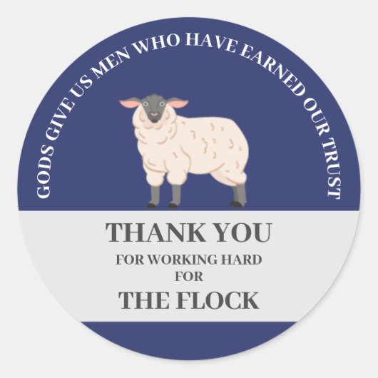 JW Gifts Elders "Cadeaus in Mannen" Ronde Sticker (Voorkant)