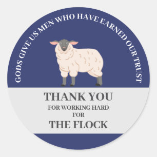JW Gifts Elders "Cadeaus in Mannen" Ronde Sticker
