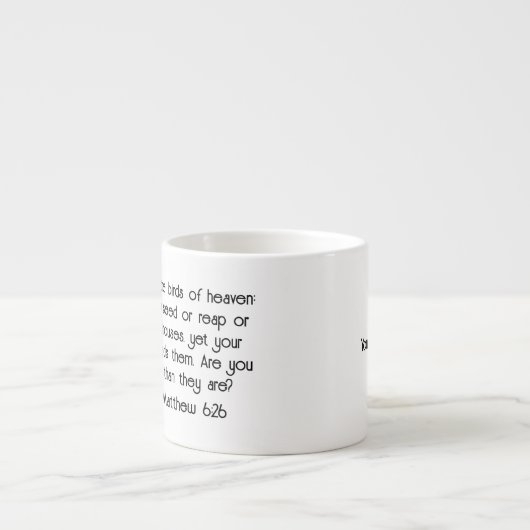 JW Gifts Mugs Personalize Observe Birds Intently  Espresso Kop (Voorkant)