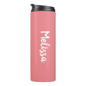 JW Gifts Personalized Best Life Ever - Roze Therma Thermosbeker (Geroteerd rechts)