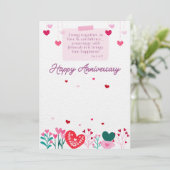 JW Happy Jubileum Kaart (Staand voorkant)