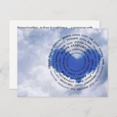 JW Happy Jubileum Kaart Hart in de wolken (Voorkant / Achterkant)