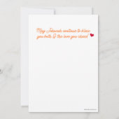 JW Happy Jubileum Kaart - Sinaasappel Dahlia Flowe (Achterkant)