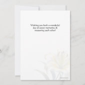 JW Happy Jubileum Kaart Yellow & White Lelies (Achterkant)