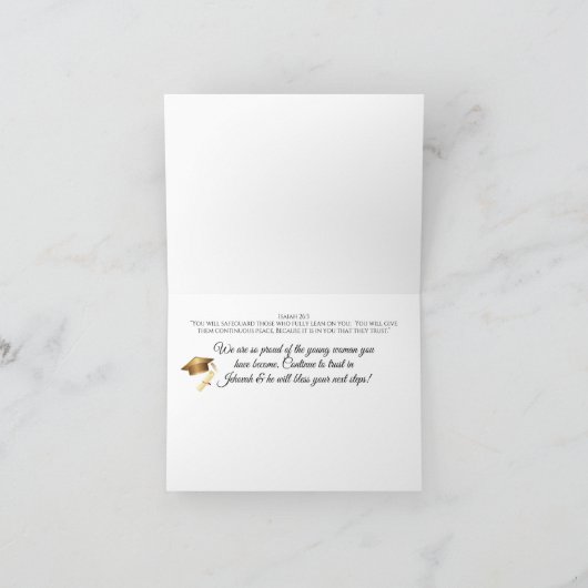 JW High School Afstuderen Kaart ECCL. 12:1 (Binnen)