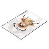 JW Highland Koe BESTE LEVEN OOIT Notitieboek (Linkerzijde)