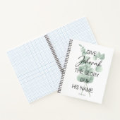 JW Jaar Tekst 2025 met Eucalyptus Notitieboek (Binnen)