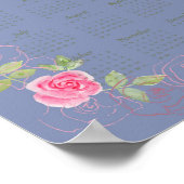 JW jaar tekst kalender aanpasbaar Poster (Hoek)