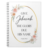 JW Jaar Tekst Spiral Notitieboek (Voorkant)