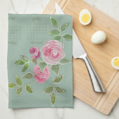 JW jaarteks aanpassen met kalender Theedoek (Quarter Fold)