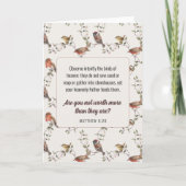 JW Kaart, Matteüs 6:26 | JW-groet Kaart (Voorkant)