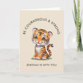 JW Kaart Wees moedig & sterk | JW-Wenskaart (Voorkant)