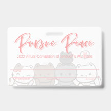 JW Keepomwille Convention Badge Kaart | Katten