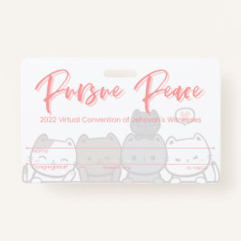 JW Keepomwille Convention Badge Kaart | Katten