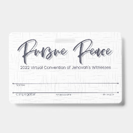 JW Keepsake Convention Badge Card | Rieten dakje