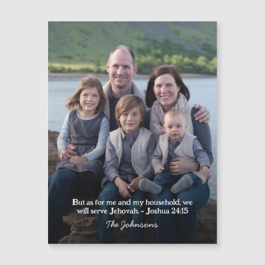 JW Magnetische Kaart Jozua 25:15 (Voorkant)