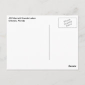 JW Marriott Grande Lakes Orlando Florida Briefkaart (Achterkant)