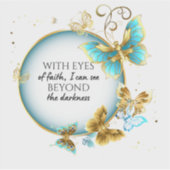 JW Met Eyes Of Faith Vinyl Sticker (Voorkant)