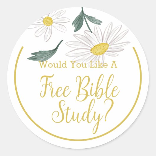 JW Ministry Supplies Letter Writing Bible Study Ronde Sticker (Voorkant)