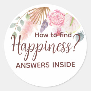 JW Ministry Supplies Letter Writing Find Happiness Ronde Sticker