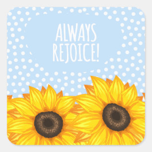 JW Ministry Supply Original Song Altijd Rejoice Vierkante Sticker