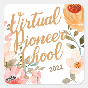 JW Ministry Supply Pioneer Service School 2022 Vierkante Sticker