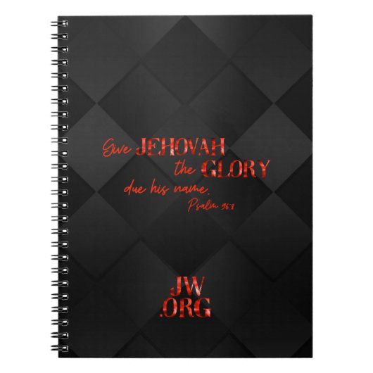 JW Notitieblok voor Brothers in Red/Black Notitieboek (Voorkant)