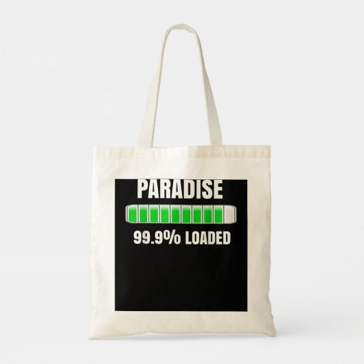 JW Org Jehovah's getuigen Gift Paradise Loading Tote Bag (Achterkant)