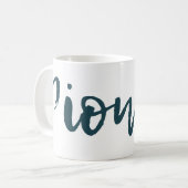 JW Pioneer Blauw Groen Wrap Rond Mok (Voorkant links)