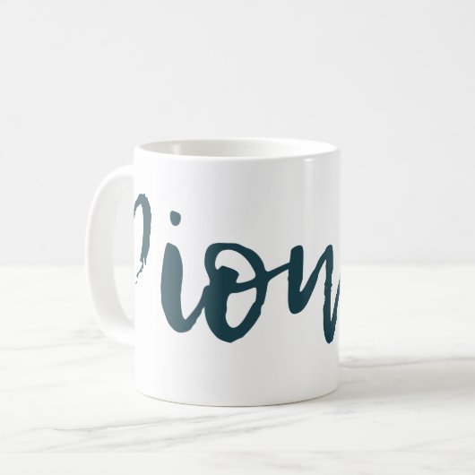 JW Pioneer Blauw Groen Wrap Rond Mok (Voorkant links)