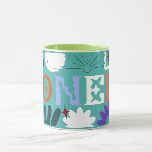 JW Pioneer Bright Wavy Blue Wrap Rond Mok (Midden)