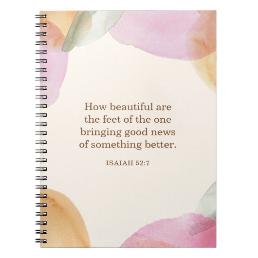 JW Pioneer Gift, Jesaja 52:7 | JW Notitieboek (Voorkant)