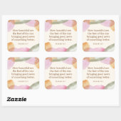 JW Pioneer Gift, Jesaja 52:7 | JW Vierkante Sticker (Vel)