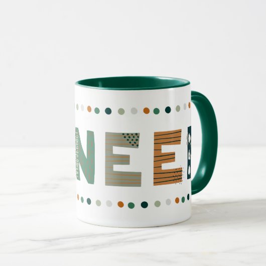 JW Pioneer Pieced Fun Wrap Around Mok (Voorkant rechts)