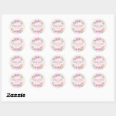 JW Pioneer School 2022 - pastelroze en paars Ronde Sticker (Vel)