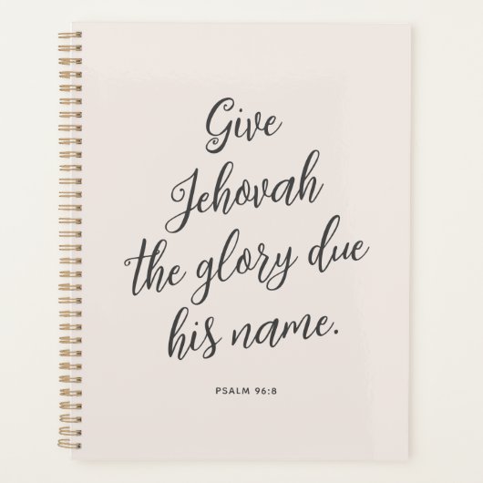 JW Planner, 2025 Jaar Tekst van Jehovah’s Getuigen Planner (Voorkant)