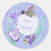 JW Pure Worship Ronde Sticker (Voorkant)