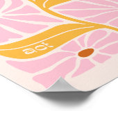 JW Schriftbijbel Christelijk Abstract Mosterd Roze Poster (Hoek)