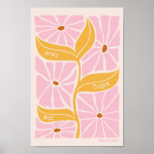 JW Schriftbijbel Christelijk Abstract Mosterd Roze Poster (Voorkant)