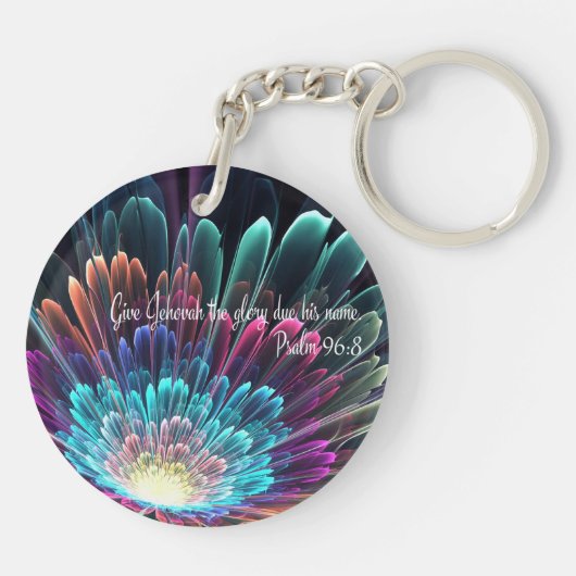 JW Sleutelhanger 2025 Jaar Tekstgeschenk voor Zust (Achterkant)