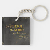 JW Sleutelhanger met 2025 Jaar Tekst voor Broers (Achterkant)