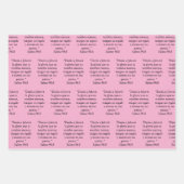 JW Spaans 2025 jaarlijkse tekst cadeau wrap papier Inpakpapier Vel (Voorkant 3)