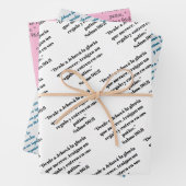 JW Spaans 2025 jaarlijkse tekst cadeau wrap papier Inpakpapier Vel (In situ)