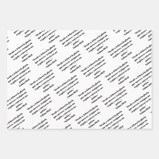 JW Spaans 2025 jaarlijkse tekst cadeau wrap papier Inpakpapier Vel (Voorkant)