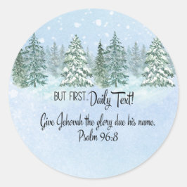 JW Stickers "maar eerst... dagelijkse tekst!" en P