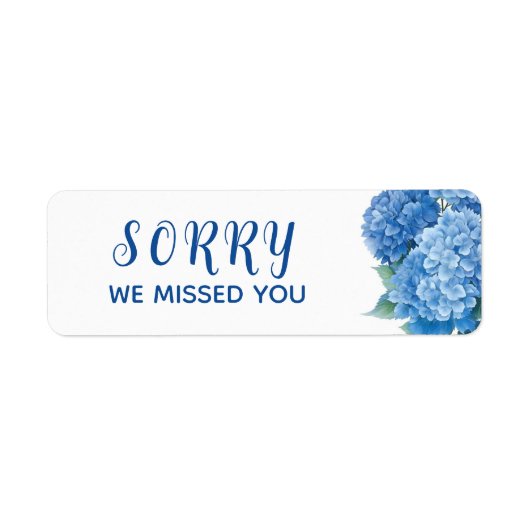 JW Stickers, sorry dat we je gemist hebben, minist Etiket (Voorkant)